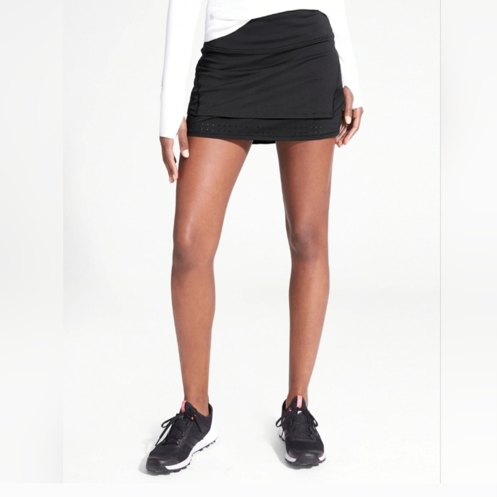 Athleta Black Stealth Skort Womens XL